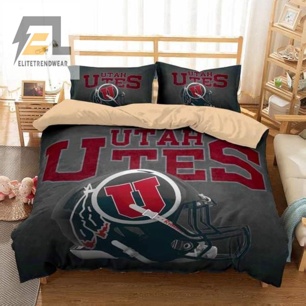 3D Customize Utah Utes Bedding Set Duvet Cover 