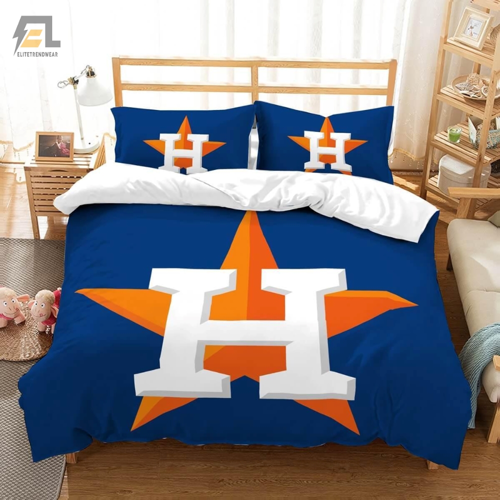3D Customize Houston Astros Bedding Set Duvet Cover Set Bedroom Set Bedlinen 
