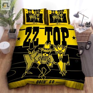 Zz Top Going 50 Poster Bed Sheets Spread Duvet Cover Bedding Sets elitetrendwear 1 1