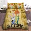 Zootopia Nick And Judy Digital Illustration Movie Poster Bed Sheets Spread Comforter Duvet Cover Bedding Sets elitetrendwear 1