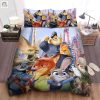 Zootopia Characters In Digital Painting Artwork Bed Sheets Spread Comforter Duvet Cover Bedding Sets elitetrendwear 1