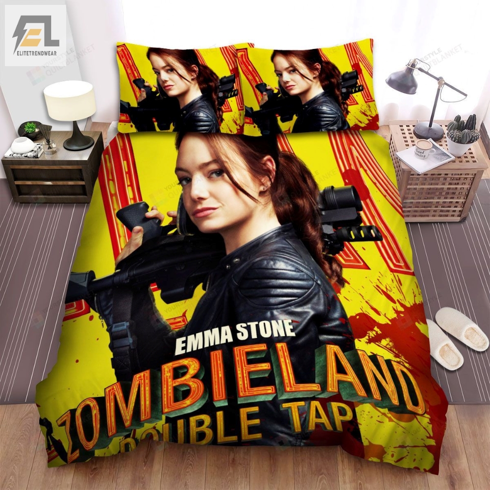 Zombieland Double Tap Movie Leather Jacket Photo Bed Sheets Spread Comforter Duvet Cover Bedding Sets 