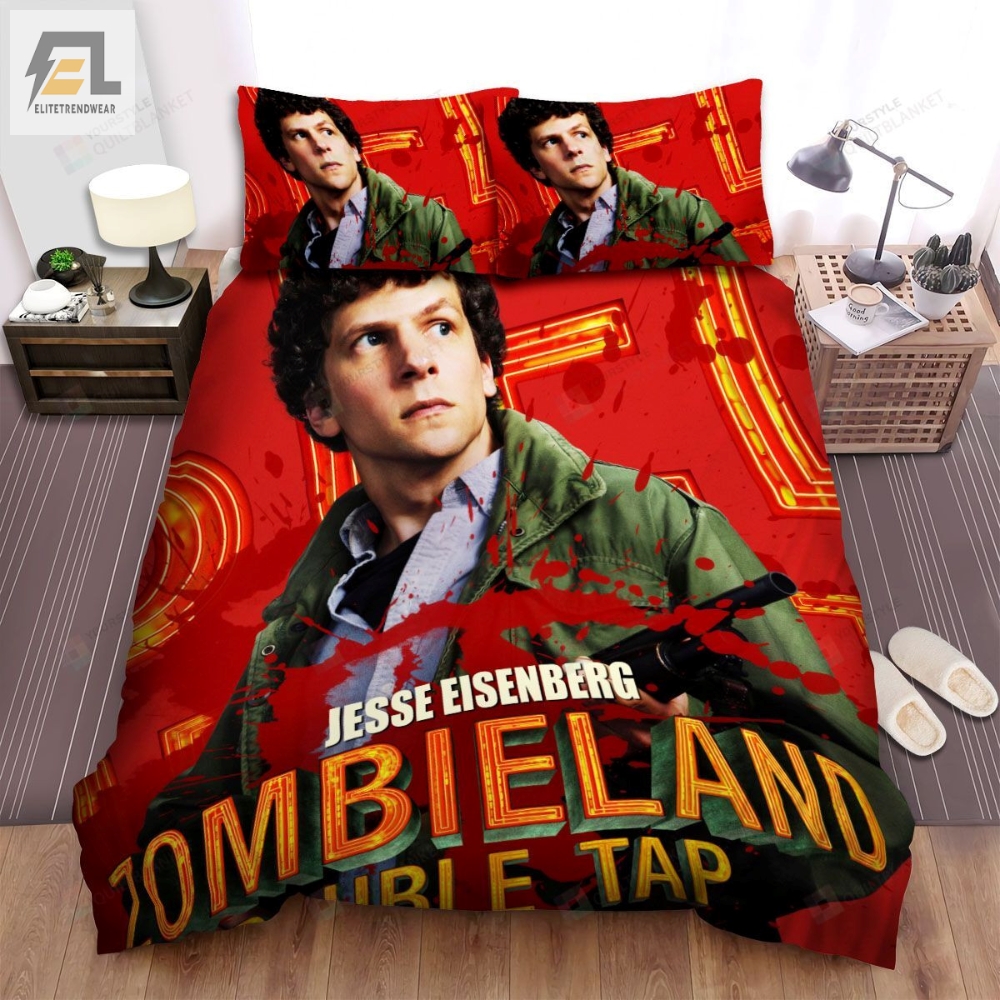 Zombieland Double Tap Movie Handsome Boy Photo Bed Sheets Spread Comforter Duvet Cover Bedding Sets 