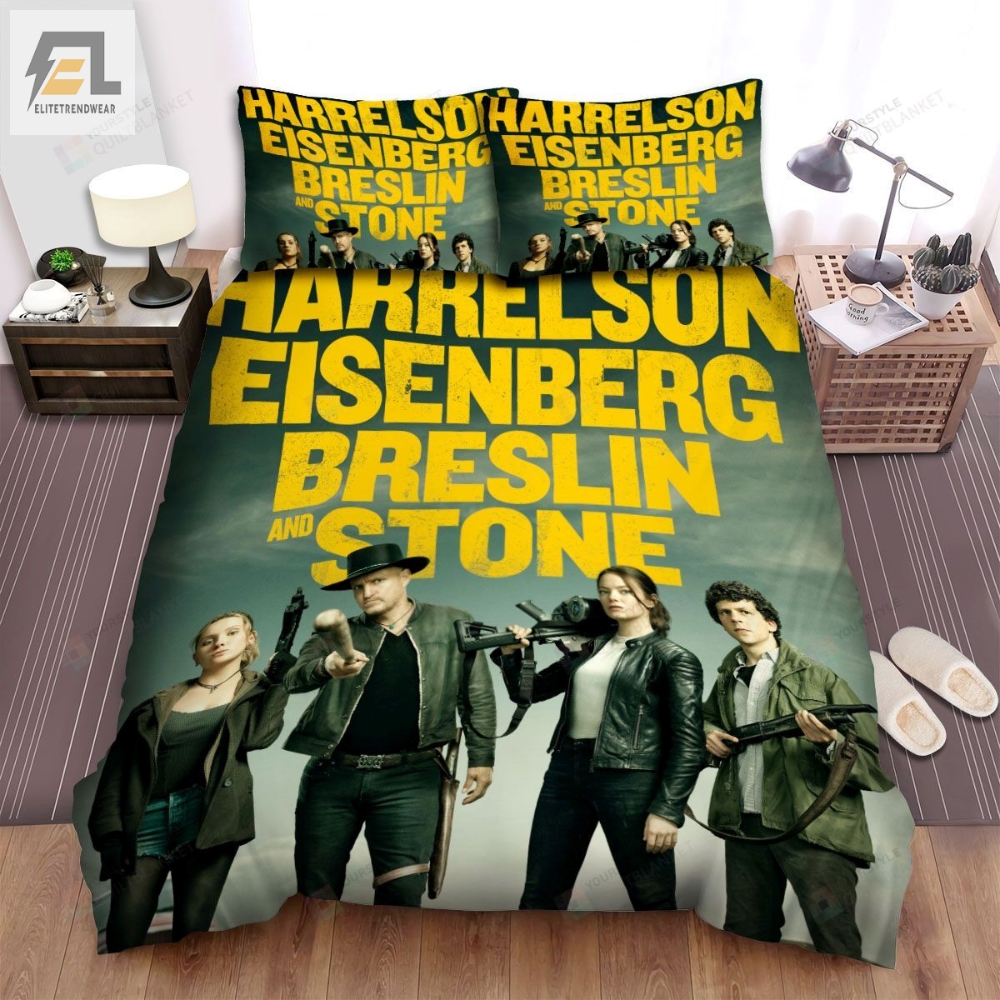 Zombieland Double Tap Movie Dark Cloud Photo Bed Sheets Spread Comforter Duvet Cover Bedding Sets 