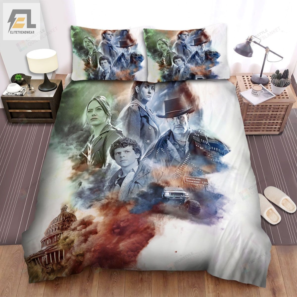 Zombieland Double Tap Movie Color Brain Photo Bed Sheets Spread Comforter Duvet Cover Bedding Sets 