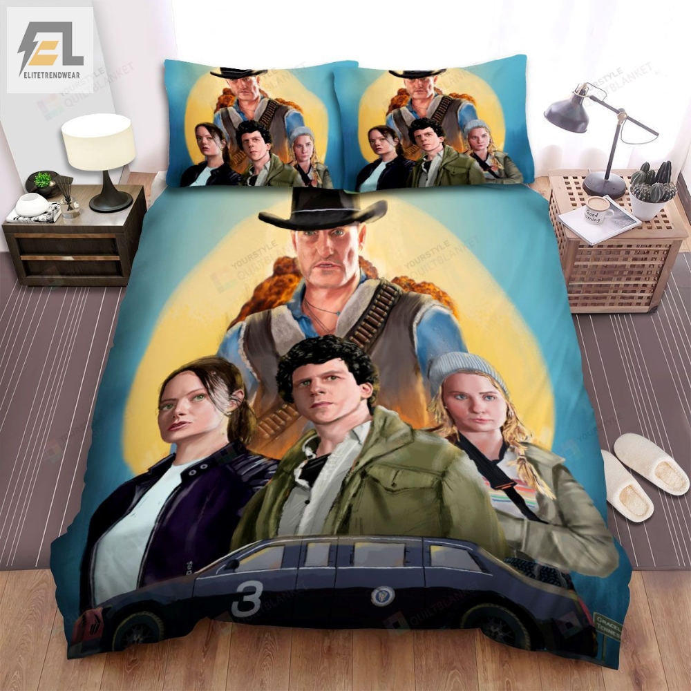 Zombieland Double Tap Movie Cartoon Photo Bed Sheets Spread Comforter Duvet Cover Bedding Sets 
