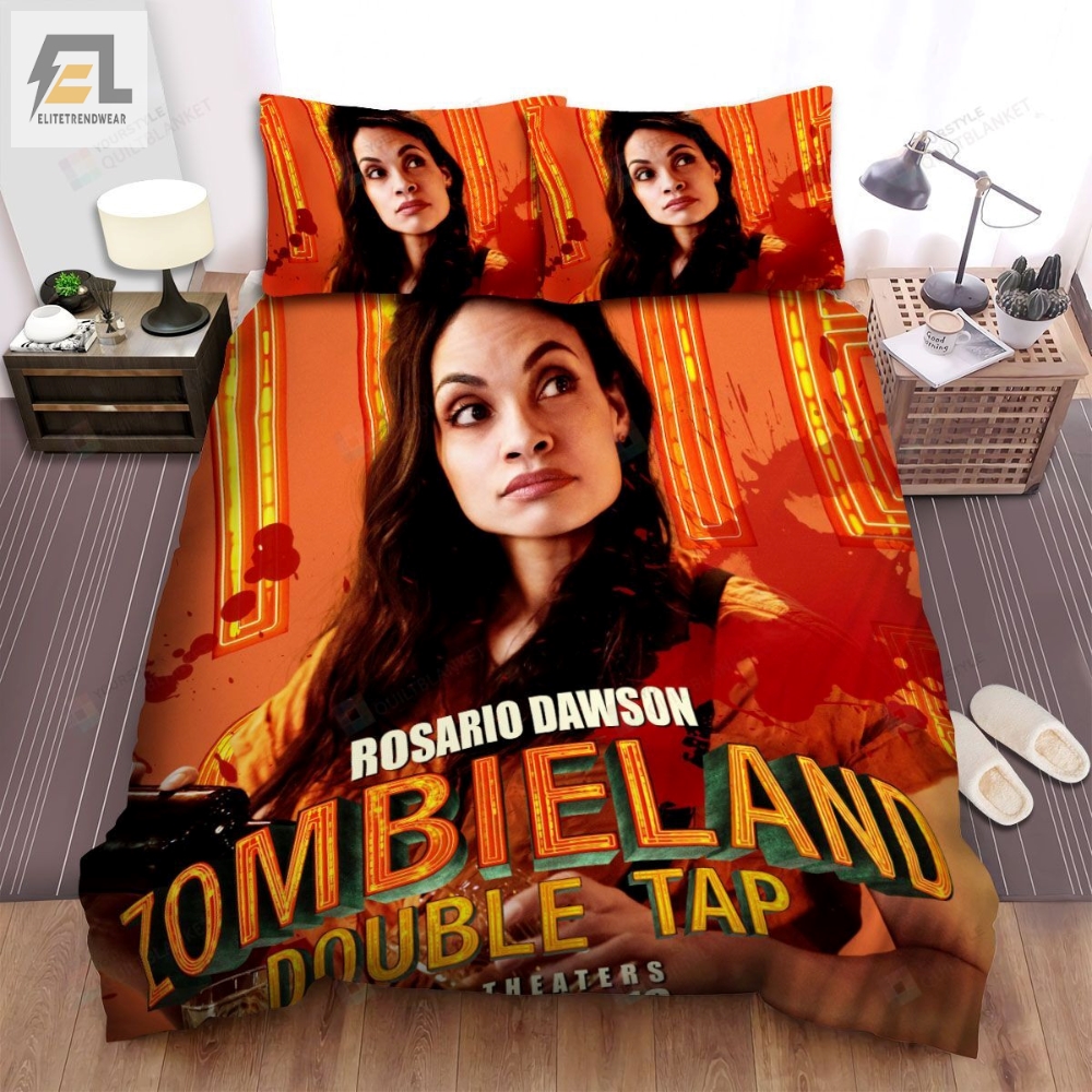 Zombieland Double Tap Movie Beautiful Girl Photo Bed Sheets Spread Comforter Duvet Cover Bedding Sets 