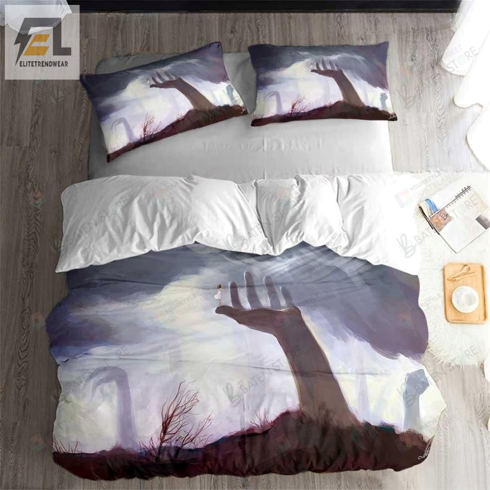 Zombie Series Pattern Gray Bed Sheets Duvet Cover Bedding Set Great Gifts For Birthday Christmas Thanksgiving 