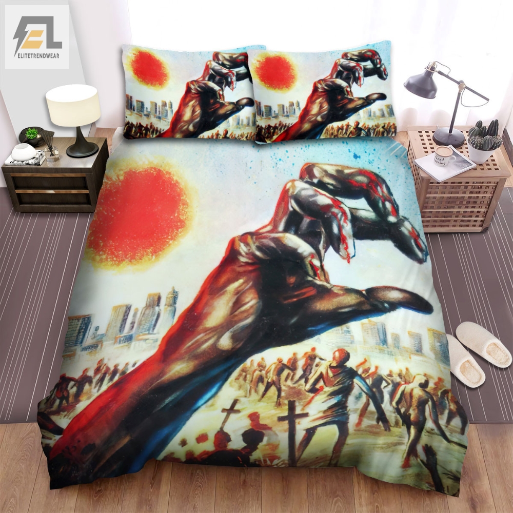 Zombie Movie Poster I Photo Bed Sheets Spread Comforter Duvet Cover Bedding Sets 
