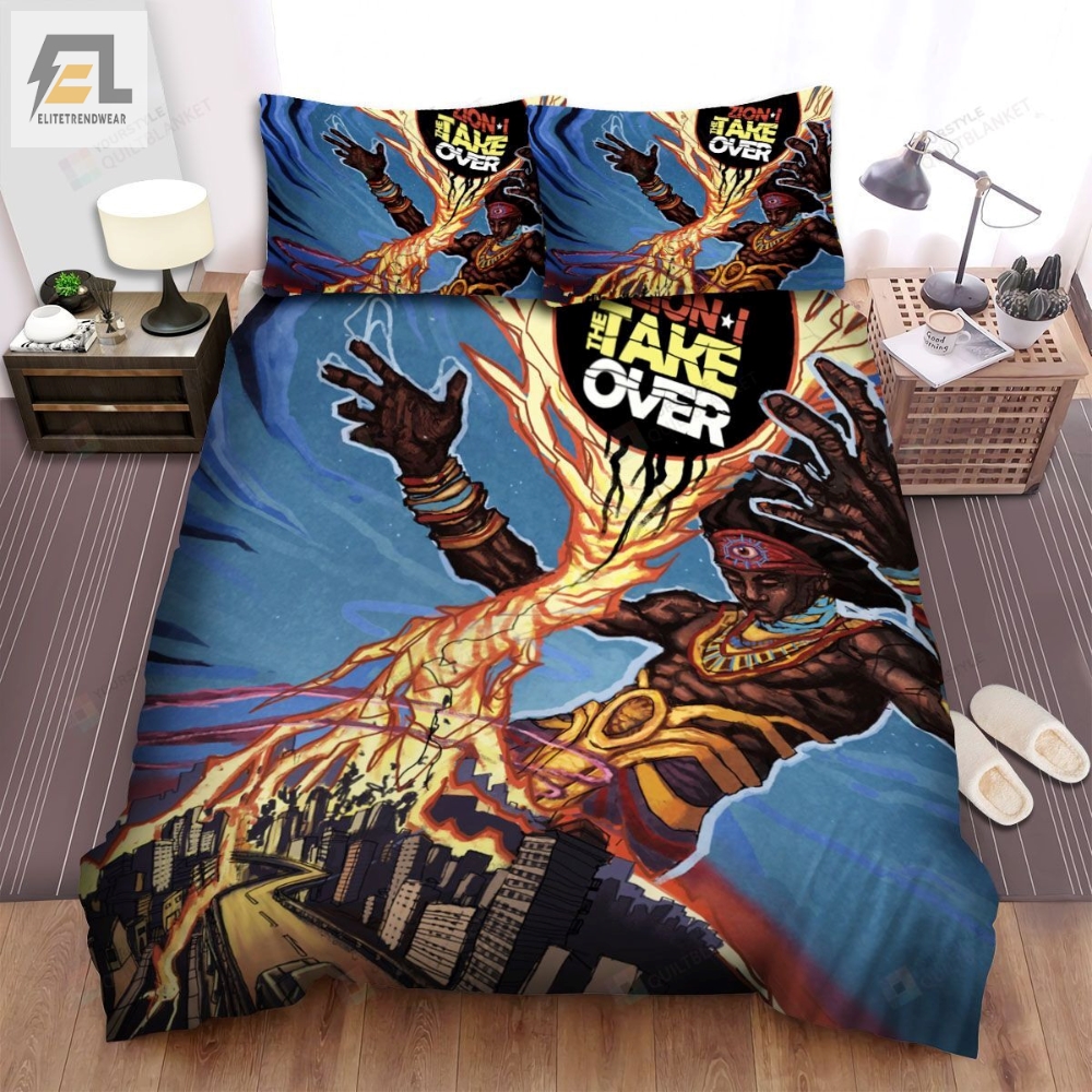 Zion I The Takeover Album Cover Bed Sheets Spread Comforter Duvet Cover Bedding Sets 
