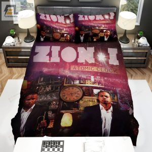 Zion I Atomic Clock Album Cover Bed Sheets Spread Comforter Duvet Cover Bedding Sets elitetrendwear 1 1