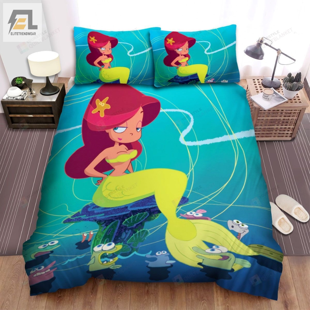 Zig And Sharko Marina Solo Poster Bed Sheets Spread Duvet Cover Bedding Sets 