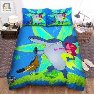 Zig And Sharko Marina Is Safe Bed Sheets Spread Duvet Cover Bedding Sets elitetrendwear 1 1