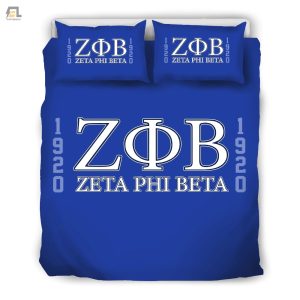 Zeta Phi Beta Custom Bedding Set Duvet Cover Pillow Cases elitetrendwear 1 1