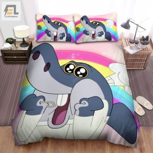 Zig And Sharko Cute Sharko Bed Sheets Spread Duvet Cover Bedding Sets elitetrendwear 1 1