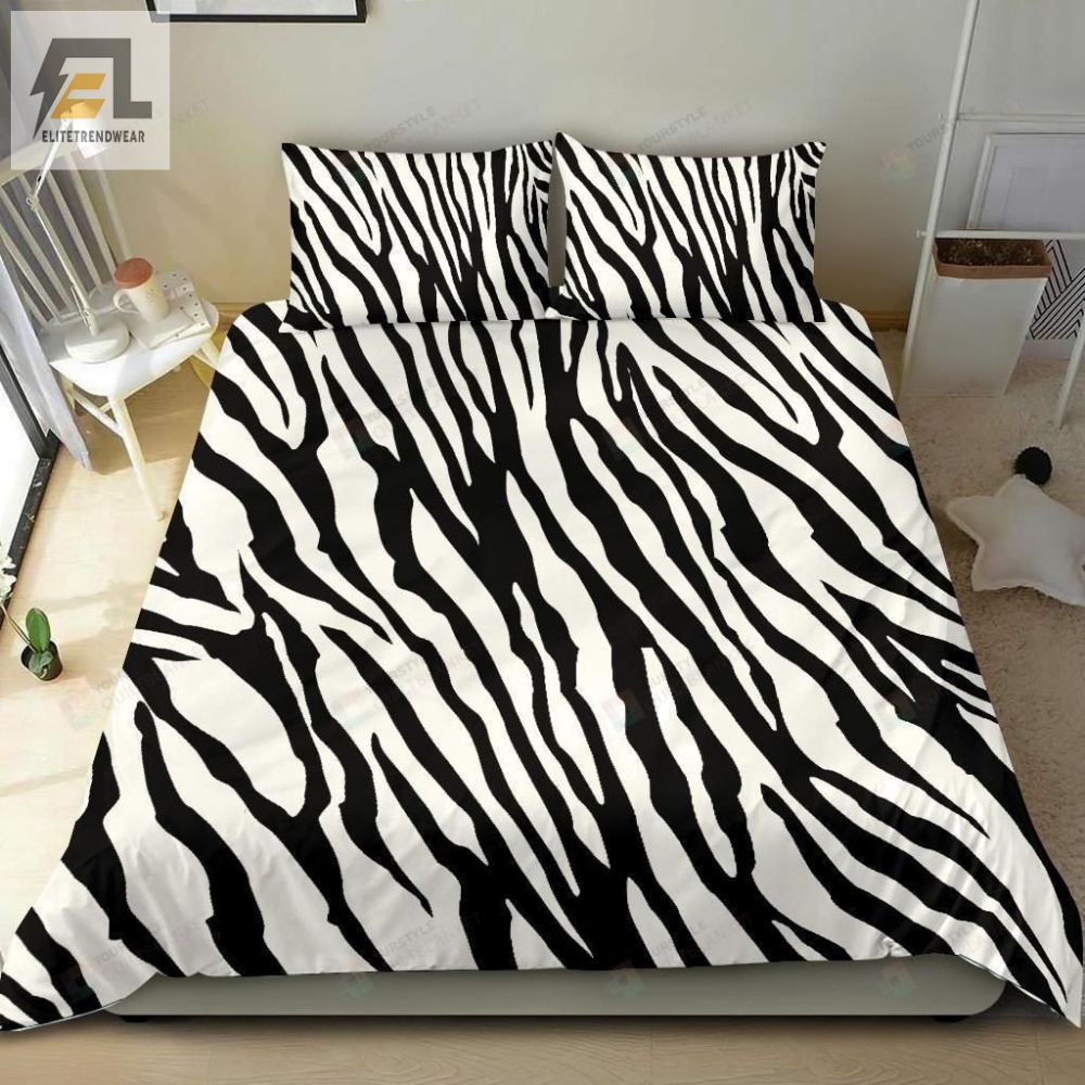 Zebra Print Bed Sheets Spread Duvet Cover Bedding Sets 