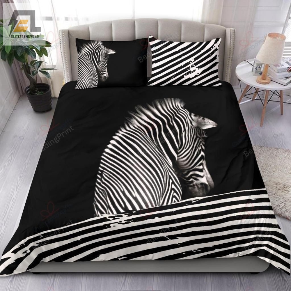 Zebra Bedding Set Duvet Cover  Pillow Cases 