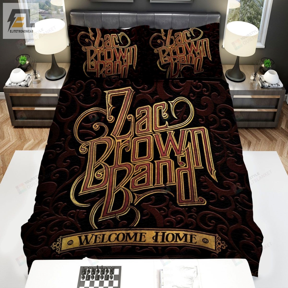 Zac Brown Band Welcome Home Album Cover Bed Sheets Spread Comforter Duvet Cover Bedding Sets 