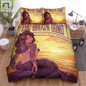 Zac Brown Band Tampa Concert Poster Bed Sheets Spread Comforter Duvet Cover Bedding Sets elitetrendwear 1 1