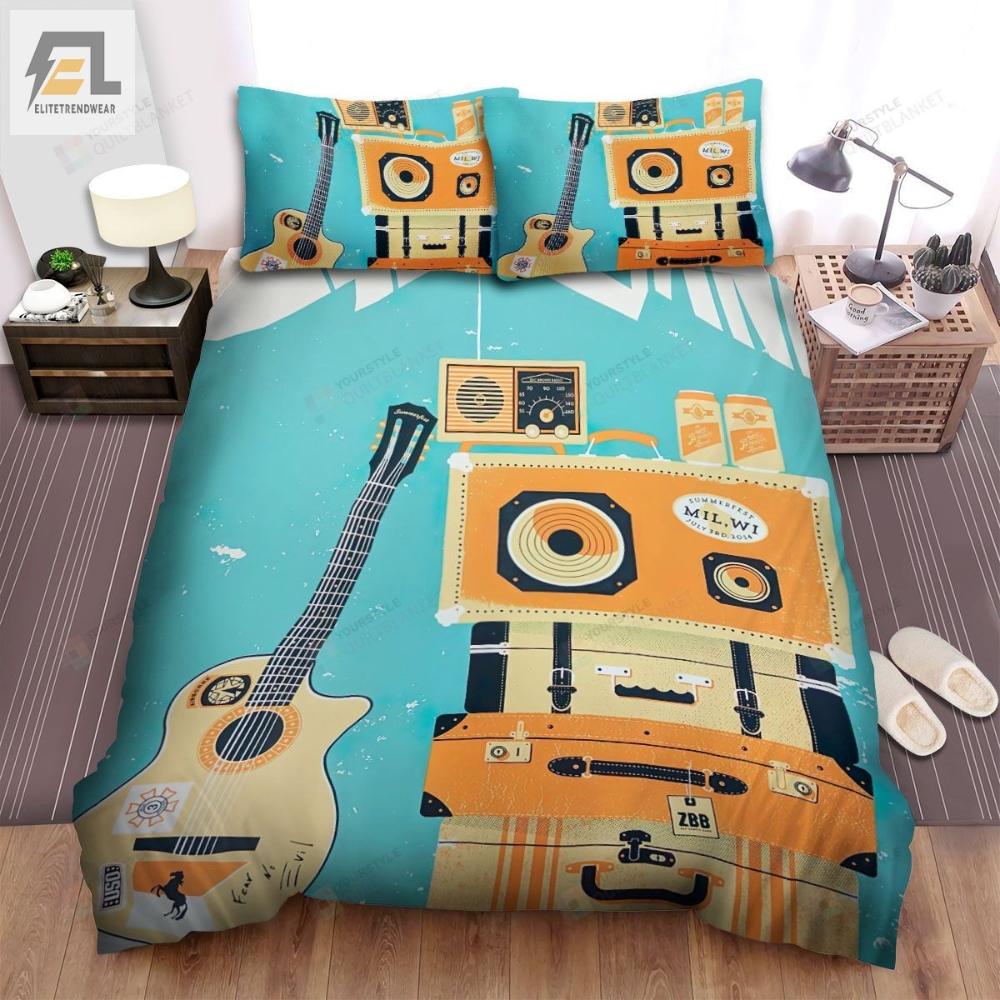 Zac Brown Band Summerfest 2014 Poster Bed Sheets Spread Comforter Duvet Cover Bedding Sets 