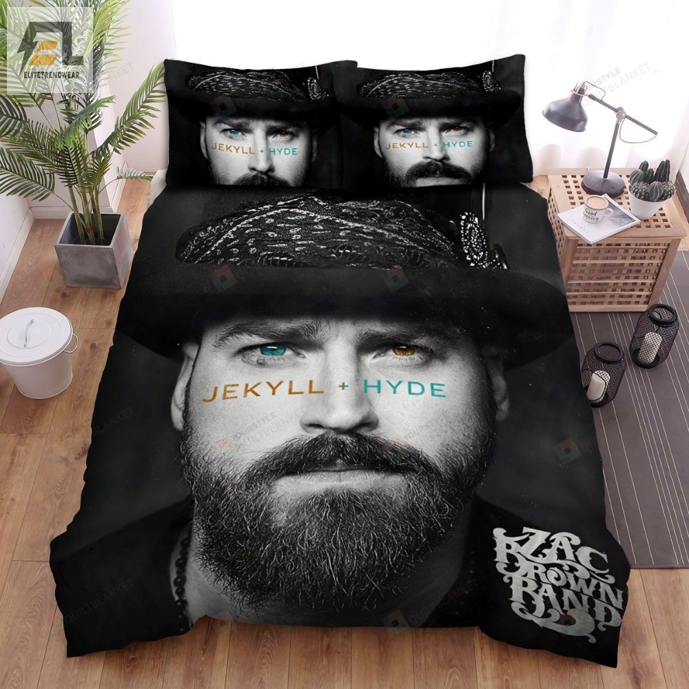 Zac Brown Band Jekyll Hyde Album Cover Bed Sheets Spread Comforter Duvet Cover Bedding Sets 