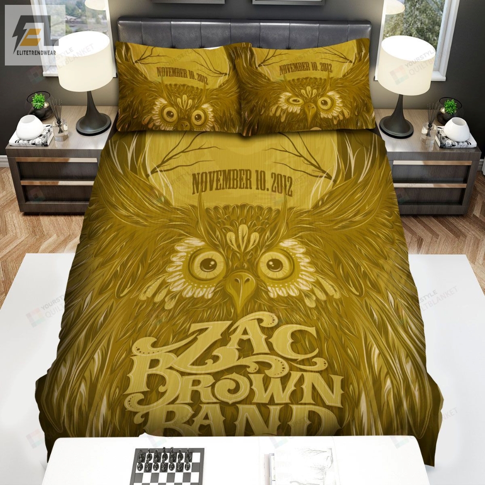 Zac Brown Band Concert With Blackberry Smoke Poster Bed Sheets Spread Comforter Duvet Cover Bedding Sets 
