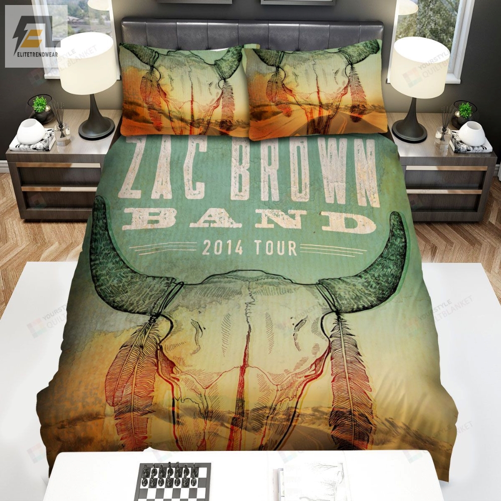 Zac Brown Band 2014 Tour In Texas Poster Bed Sheets Spread Comforter Duvet Cover Bedding Sets 