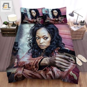 Z Nation The Girl With Gun Scene Movie Picture Bed Sheets Spread Comforter Duvet Cover Bedding Sets elitetrendwear 1 1