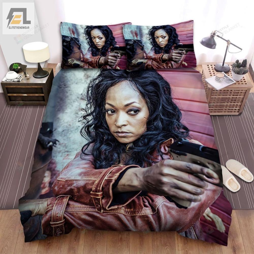 Z Nation The Girl With Gun Scene Movie Picture Bed Sheets Spread Comforter Duvet Cover Bedding Sets 