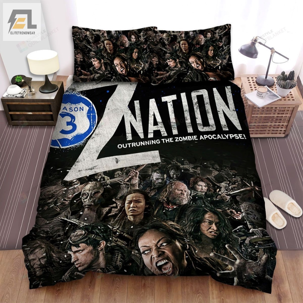 Z Nation Outrunning The Zombie Apocalypse Movie Poster Bed Sheets Spread Comforter Duvet Cover Bedding Sets 