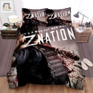 Z Nation Itas A Man Eat Man World Movie Poster Ver 2 Bed Sheets Spread Comforter Duvet Cover Bedding Sets elitetrendwear 1 1