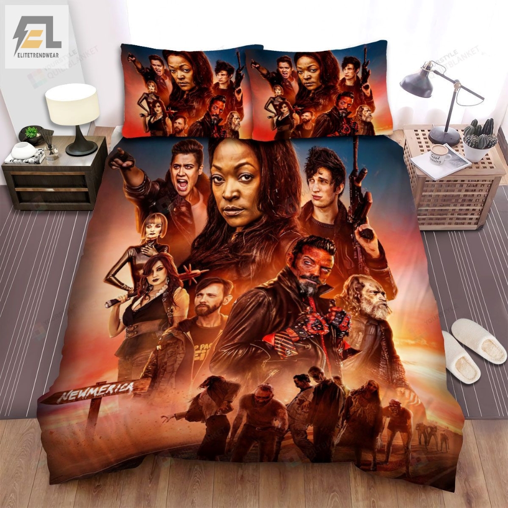 Z Nation All Main Actors Post Background With Scene Movie Poster Bed Sheets Spread Comforter Duvet Cover Bedding Sets 