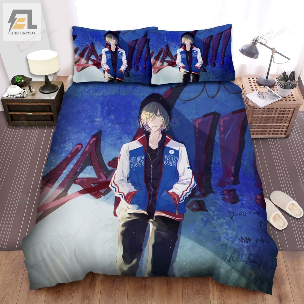 Yuri On Ice Character Yuri Bed Sheets Spread Comforter Duvet Cover Bedding Sets 