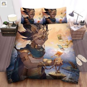 Yugioh Yugi Pharaoh Atem Bed Sheets Duvet Cover Bedding Sets elitetrendwear 1 1