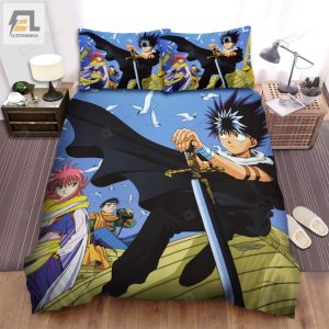 Yu Yu Hakusho Anime Manga Bed Sheets Spread Comforter Duvet Cover Bedding Sets elitetrendwear 1 1