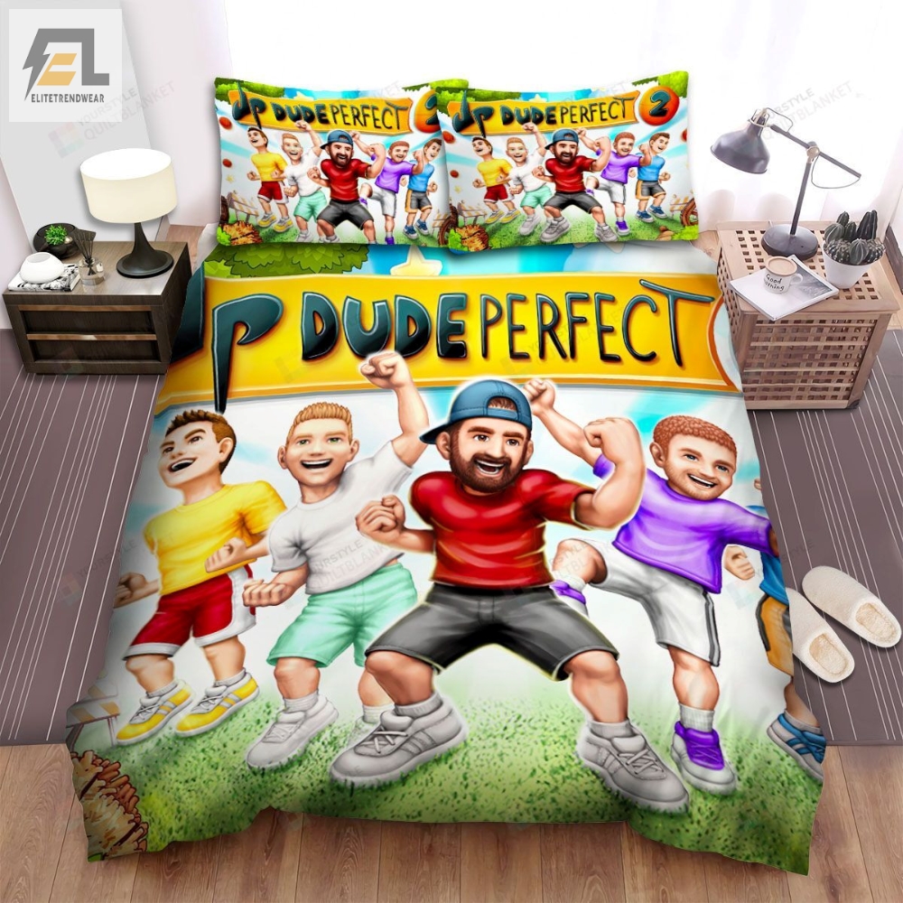 Youtuber Dude Perfect 2 Game Poster Bed Sheets Spread Duvet Cover Bedding Sets 
