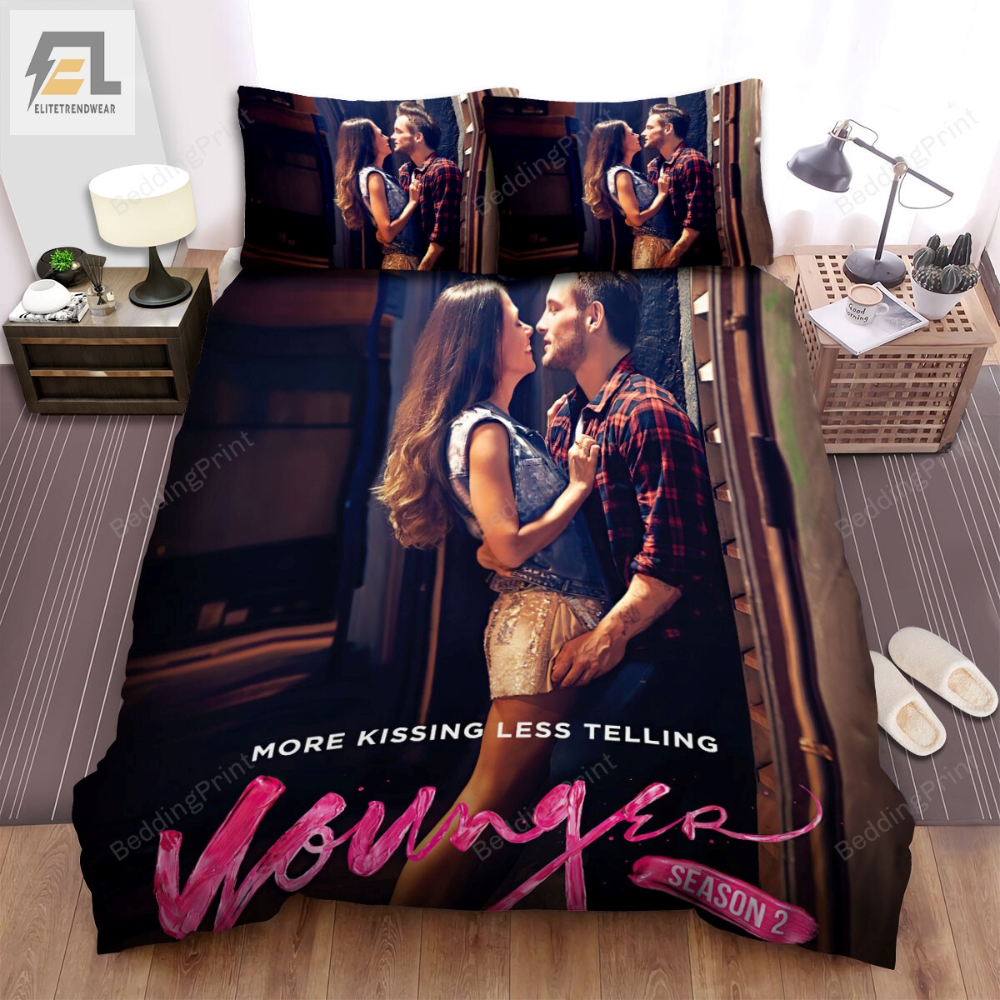 Younger 2015Â2021 Season Two More Kissing Less Telling Movie Poster Bed Sheets Duvet Cover Bedding Sets 