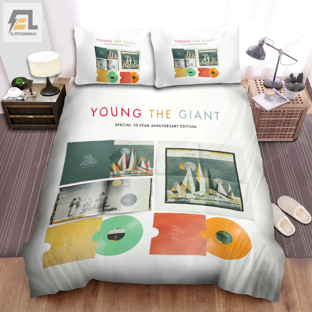 Young The Giant Music Band Special 10Year Anniversary Edition Bed Sheets Duvet Cover Bedding Sets 