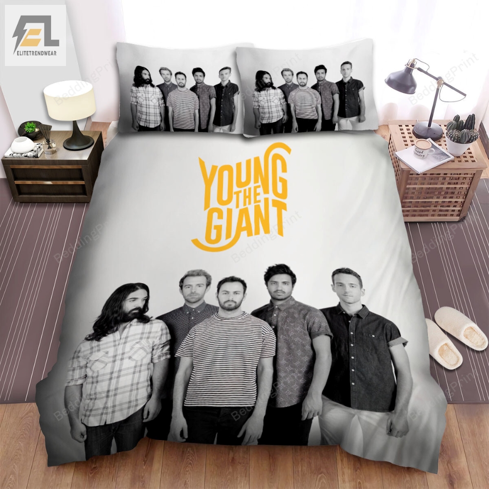 Young The Giant Music Band Members Black And White Bed Sheets Duvet Cover Bedding Sets 