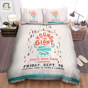 Young The Giant Music Band Home Of The Strange Tour Cover Bed Sheets Duvet Cover Bedding Sets elitetrendwear 1 1