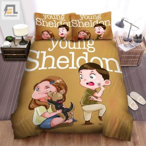 Young Sheldon 2017 Movie Digital Art Bed Sheets Duvet Cover Bedding Sets elitetrendwear 1 1