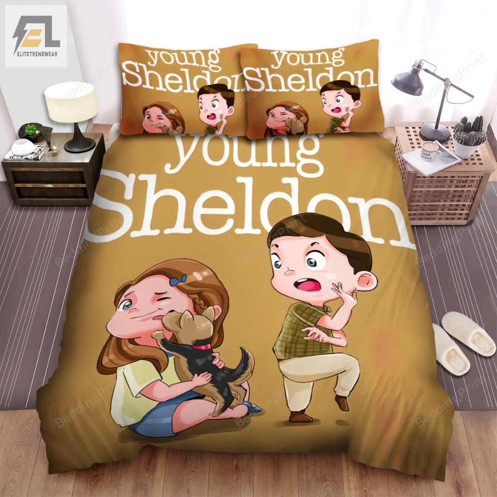 Young Sheldon 2017 Movie Digital Art Bed Sheets Duvet Cover Bedding Sets 