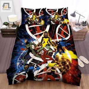 Young Justice Outsiders Dna Poster Bed Sheets Duvet Cover Bedding Sets elitetrendwear 1 1