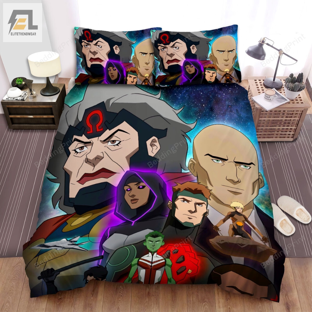 Young Justice Outsider Dc Universe Poster Bed Sheets Duvet Cover Bedding Sets 