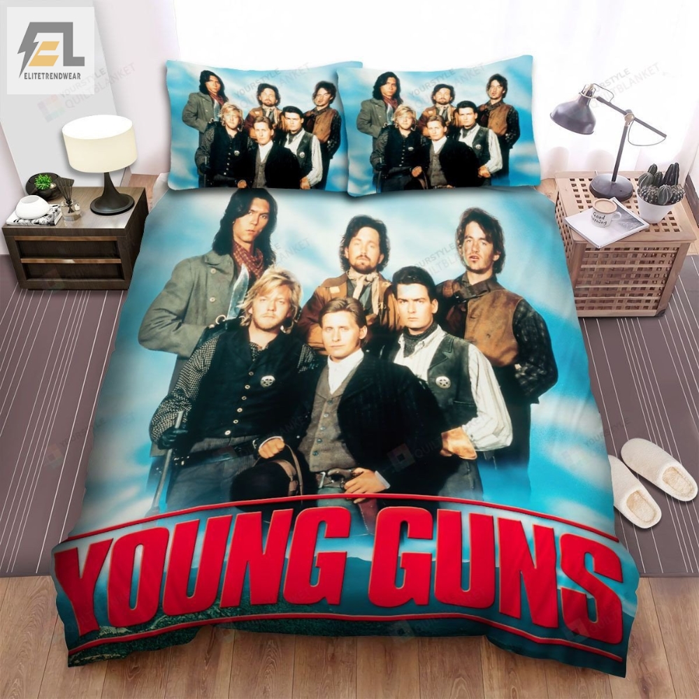 Young Guns Movie Poster 2 Bed Sheets Spread Comforter Duvet Cover Bedding Sets 