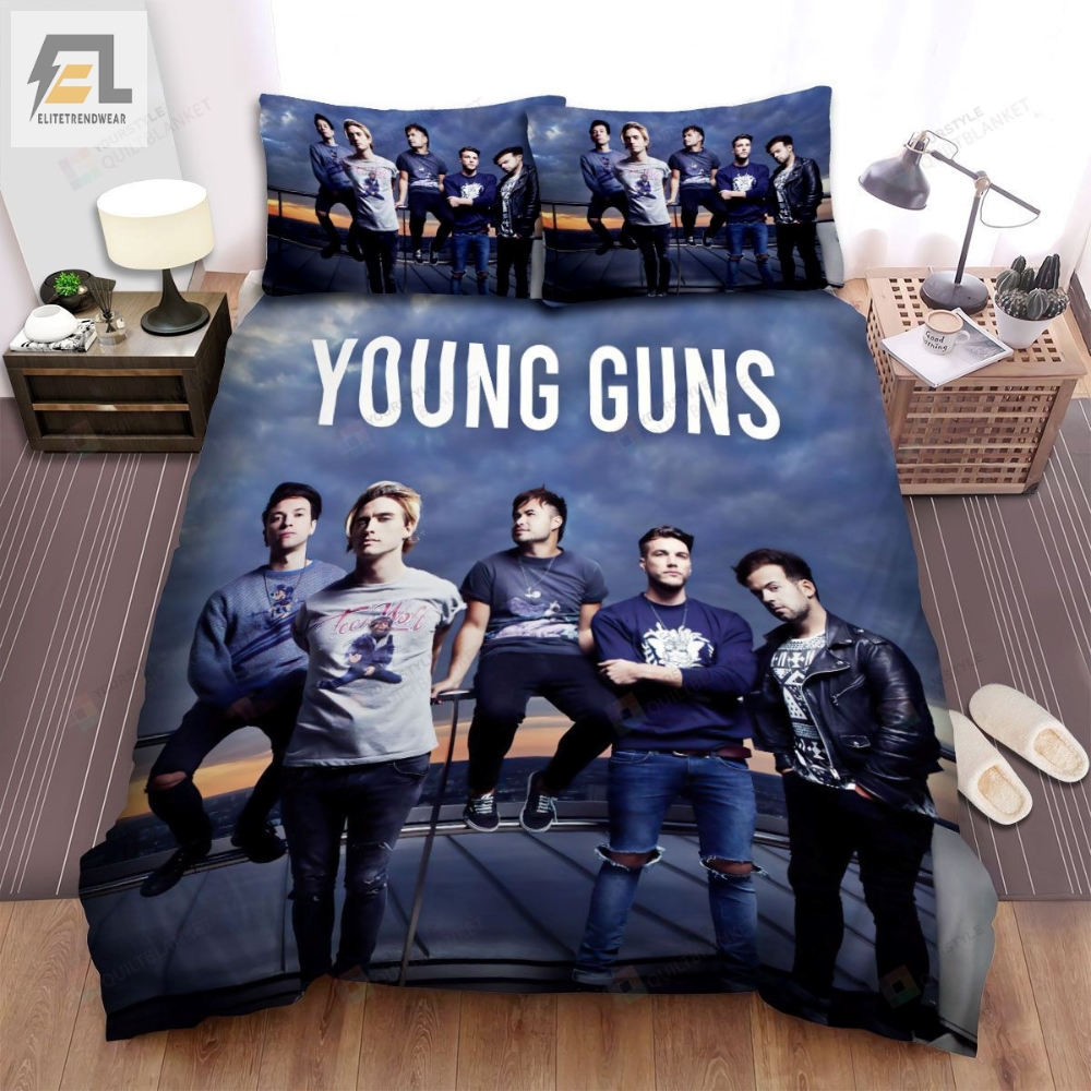 Young Guns Band Sky Background Bed Sheets Spread Comforter Duvet Cover Bedding Sets 