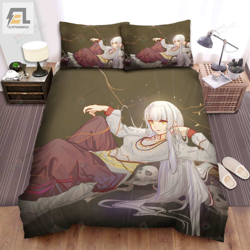 Young Baba Yaga Anime Art Style Bed Sheets Spread Duvet Cover Bedding Sets 