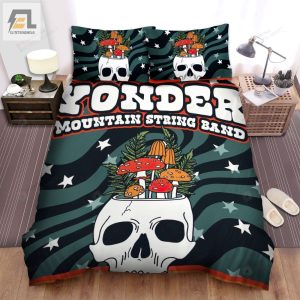 Yonder Mountain String Band Skullcap Bed Sheets Spread Comforter Duvet Cover Bedding Sets elitetrendwear 1 1