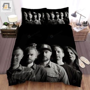 Yonder Mountain String Band Black And White Background Bed Sheets Spread Comforter Duvet Cover Bedding Sets elitetrendwear 1 1