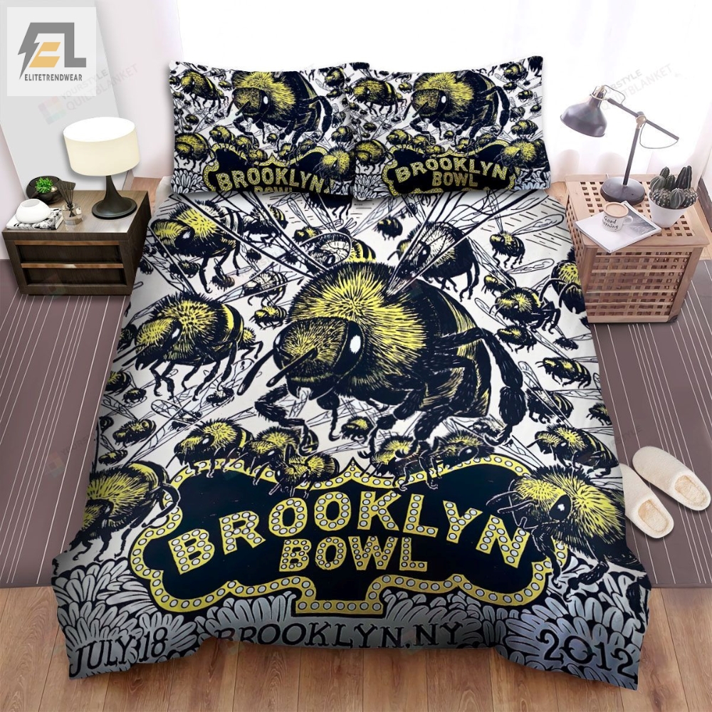 Yonder Mountain String Band Brooklyn Bowl Bed Sheets Spread Comforter Duvet Cover Bedding Sets 